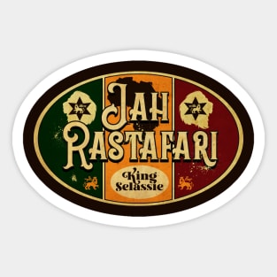 Jah Rastafari King Selassie Sticker